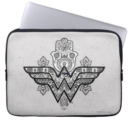 Wonder Woman Spiritual Paisley Hamsa Logo Laptop Sleeve