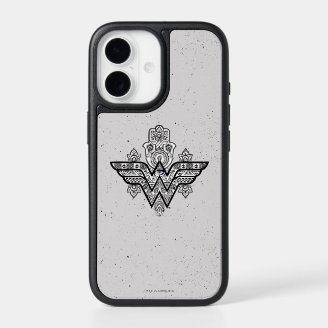 Wonder Woman Spiritual Paisley Hamsa Logo Otterbox iPhone Case (Back)