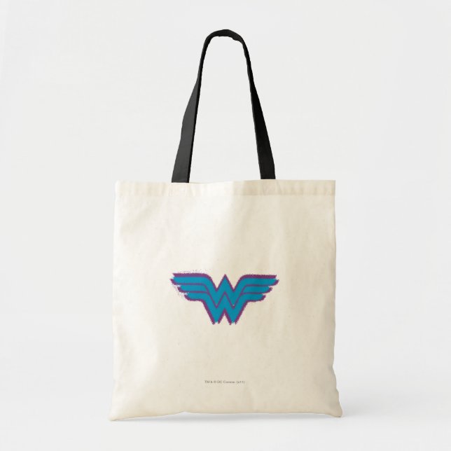 Wonder Woman Spray Paint Logo Tote Bag (Front)