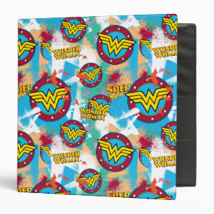 Wonder Woman Spray Paint Pattern Binder