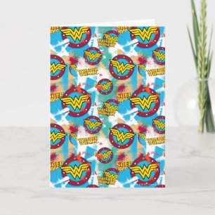 Wonder Woman Spray Paint Pattern Card