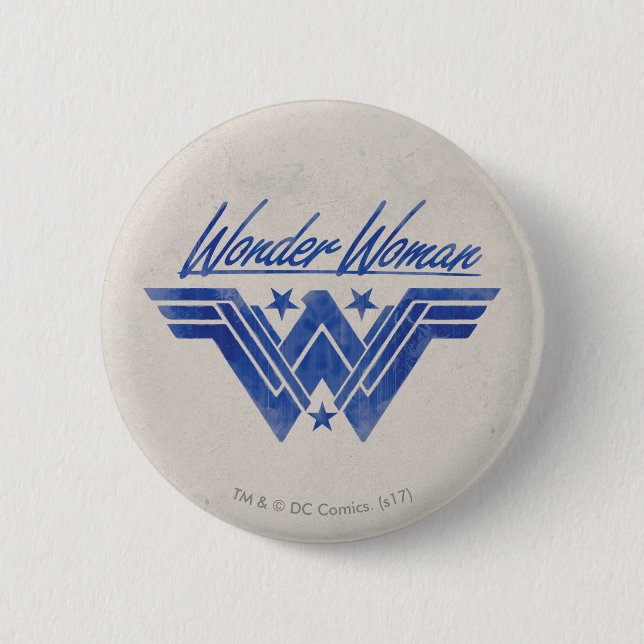 Wonder Woman Stacked Stars Symbol Button (Front)