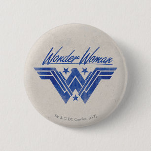 Wonder Woman Stacked Stars Symbol Button