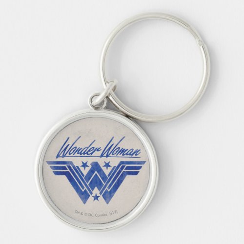 Wonder Woman Stacked Stars Symbol Keychain