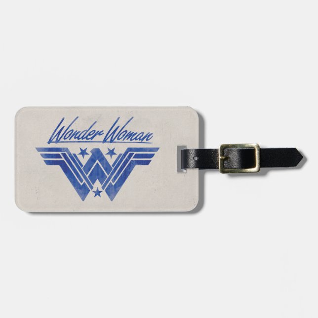 Wonder Woman Stacked Stars Symbol Luggage Tag (Front Horizontal)
