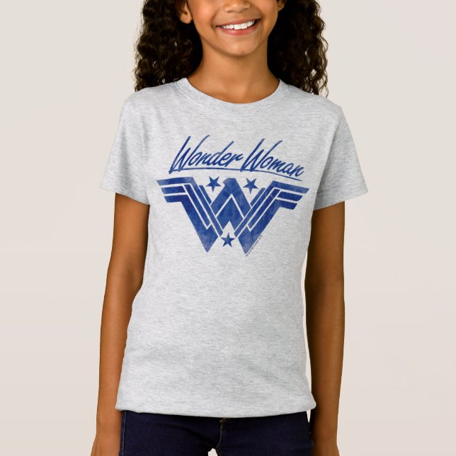 Wonder Woman Stacked Stars Symbol T-Shirt (Front)