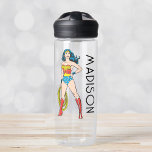 Wonder Woman Standing | Add Your Name Water Bottle<br><div class="desc">Wonder Woman - DC Originals</div>