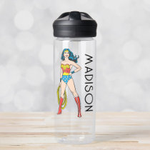Wonder Woman Standing | Add Your Name Water Bottle