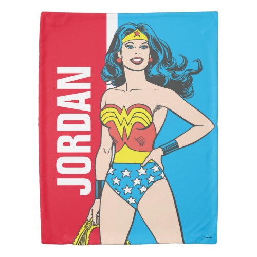 Wonder Woman Standing Duvet Cover