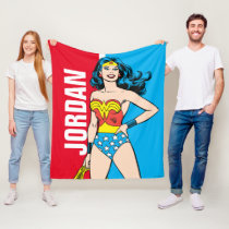 Wonder Woman Standing Fleece Blanket