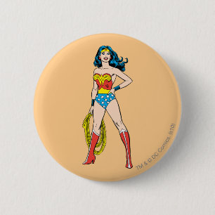 Wonder Woman Standing Pinback Button