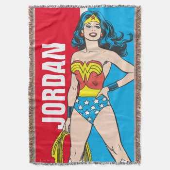 Wonder Woman Standing Throw Blanket by wonderwoman at Zazzle