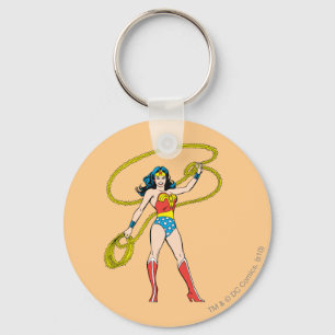 Wonder Woman Standing with Lasso Keychain