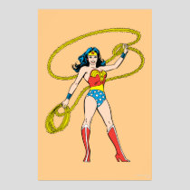 Wonder Woman Standing with Lasso Poster