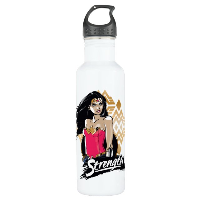 Wonder Woman Strength Water Bottle (Front)