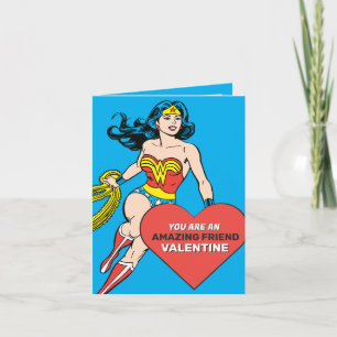 Wonder Woman Super Friend Valentine's Day Note Card