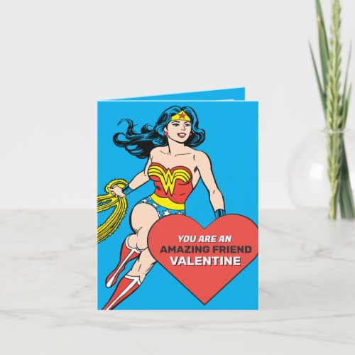 Wonder Woman Super Friend  Valentines Day Note Card