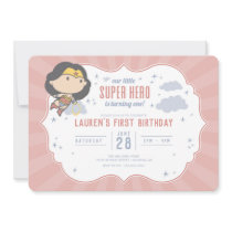 Wonder Woman | Super Hero First Birthday Invitatio Invitation
