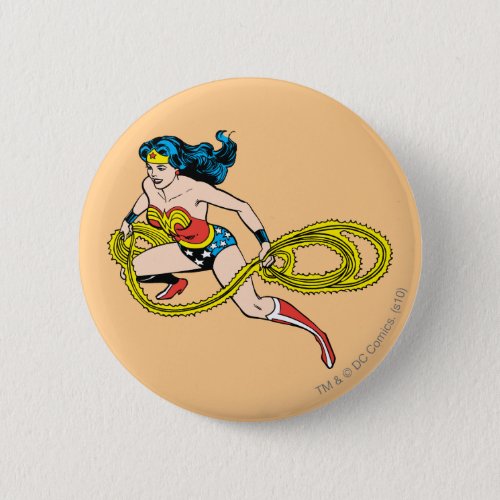 Wonder Woman Swinging Lasso Left Button