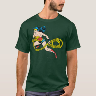 Wonder Woman Swinging Lasso Left T-Shirt