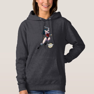 Wonder Woman Swinging Sword Hoodie