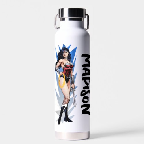 Wonder Woman  Sword  Add Your Name Water Bottle