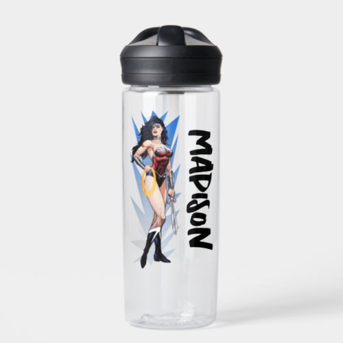 Wonder Woman  Sword  Add Your Name Water Bottle