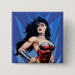 Wonder Woman & Sword Pinback Button