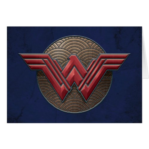 Wonder Woman Symbol Over Concentric Circles