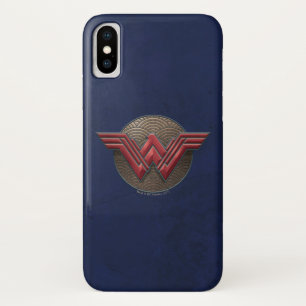 Wonder Woman Symbol Over Concentric Circles iPhone X Case