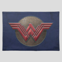 Wonder Woman Symbol Over Concentric Circles Placemat