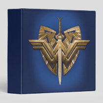 Wonder Woman Symbol With Sword of Justice 3 Ring Binder