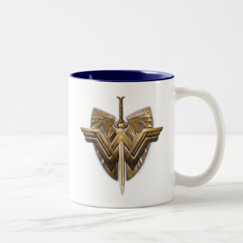 Wonder Woman Symbol With Sword of Justice Two_Tone Coffee Mug