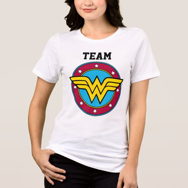 Wonder Woman | Team Wonder Woman Tri-Blend Shirt (Front)