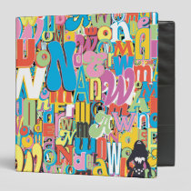 Wonder Woman Text Collage Binder