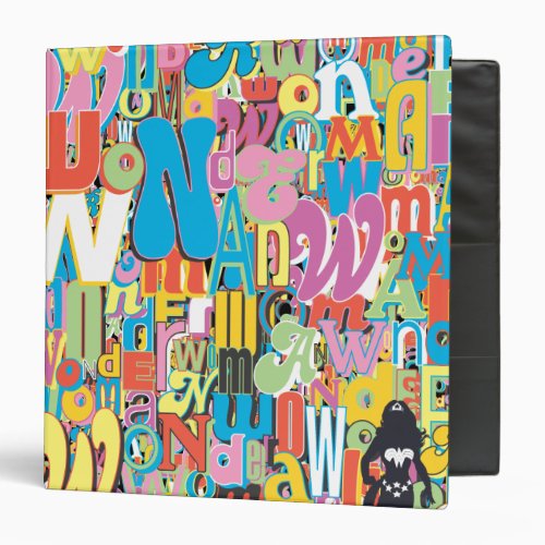 Wonder Woman Text Collage Binder