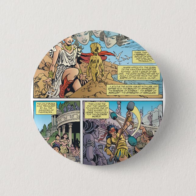 Wonder Woman Themyscira Button (Front)