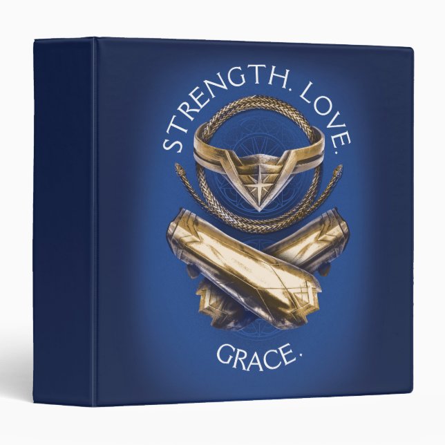 Wonder Woman Tiara, Lasso, and Bracelets Binder (Front/Spine)