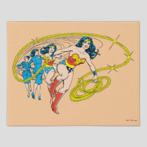 Wonder Woman Transform Faux Canvas Print