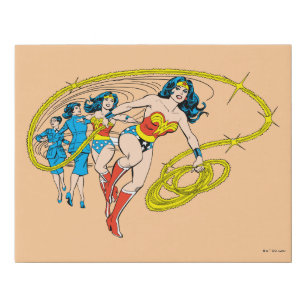 Wonder Woman Transform Faux Canvas Print
