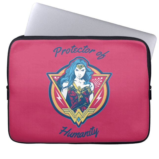 Wonder Woman Tri-Color Graphic Template Laptop Sleeve (Front)