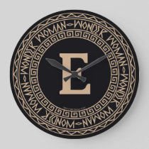 Wonder Woman Tribal Pattern Large Clock