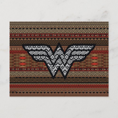 Wonder Woman Tribal Pattern Postcard