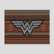 Wonder Woman Tribal Pattern Postcard