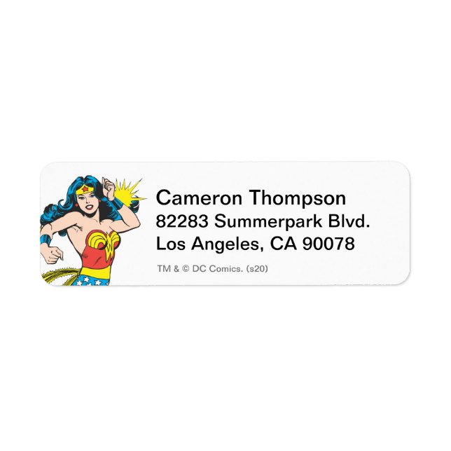 Wonder Woman Twist with Glowing Cuffs Label (Front)