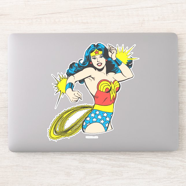 Wonder Woman Twist with Glowing Cuffs Sticker (Computer)