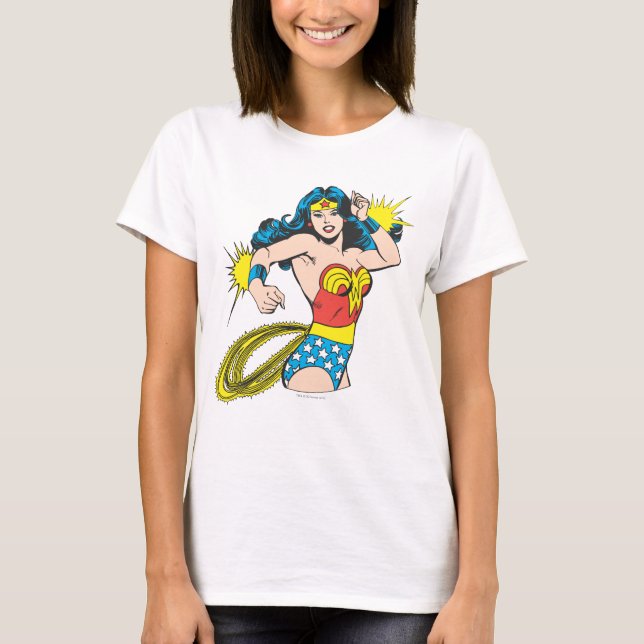 Wonder Woman Twist with Glowing Cuffs T-Shirt (Front)