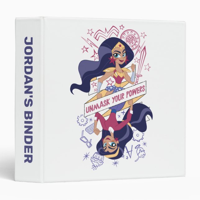 Wonder Woman Unmask Your Powers 3 Ring Binder (Front/Spine)