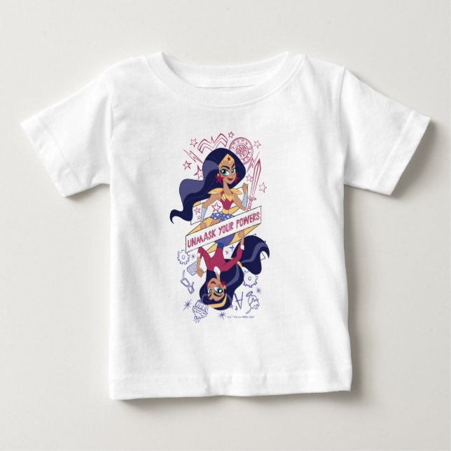 Wonder Woman Unmask Your Powers Baby T-Shirt (Front)