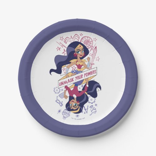 Wonder Woman Unmask Your Powers Paper Plates